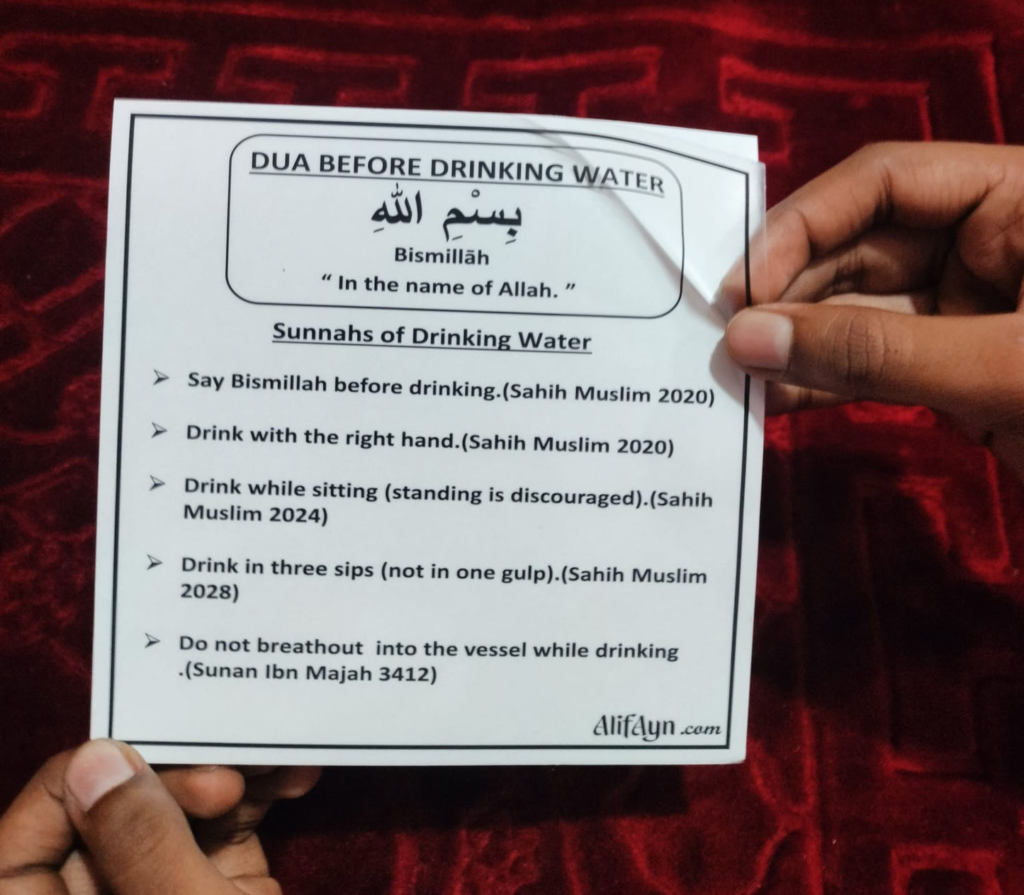 “Sunnah Method & Dua Stickers(English) – Learn & Follow Daily Sunnah Easily”
