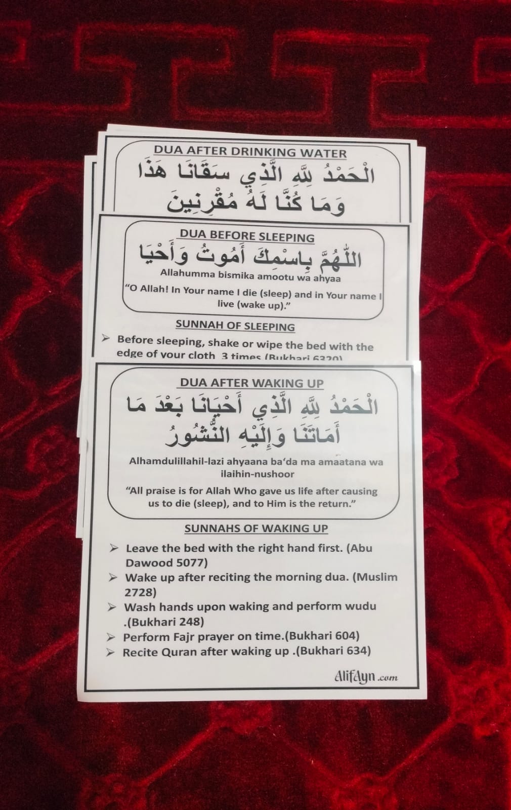 “Sunnah Method & Dua Stickers(English) – Learn & Follow Daily Sunnah Easily”
