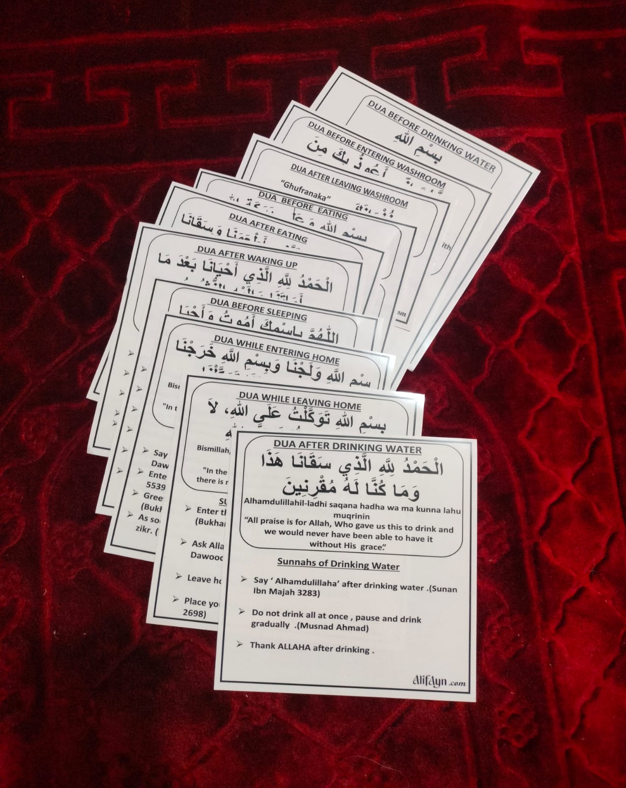 “Sunnah Method & Dua Stickers(English) – Learn & Follow Daily Sunnah Easily”